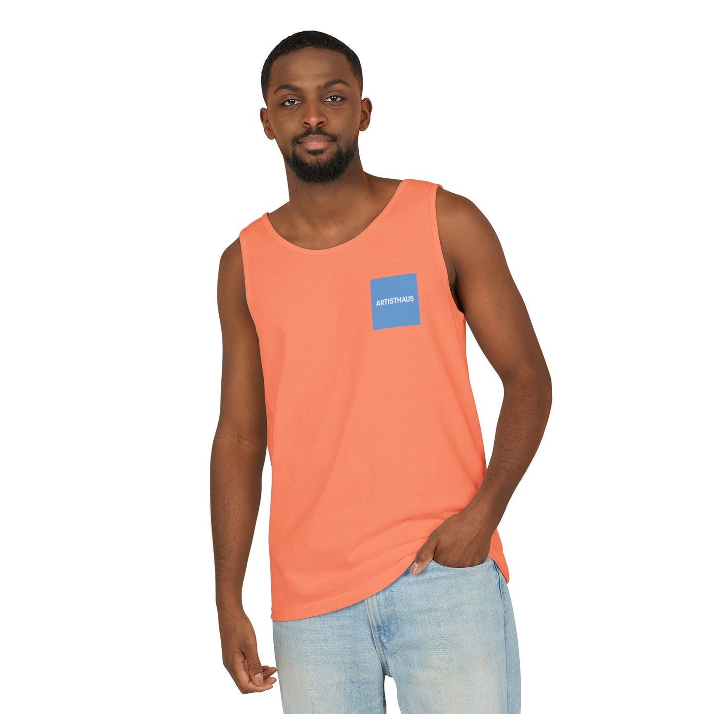 Unisex Garment-Dyed Tank Top, Stylish Summer Apparel, Beachwear, Casual Everyday Tank, Vibrant Graphic Tee, Perfect for Gift Giving