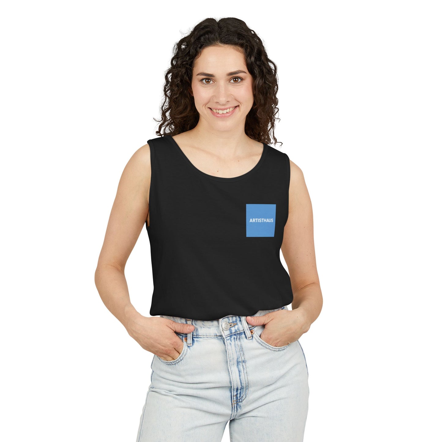 Unisex Garment-Dyed Tank Top, Stylish Summer Apparel, Beachwear, Casual Everyday Tank, Vibrant Graphic Tee, Perfect for Gift Giving