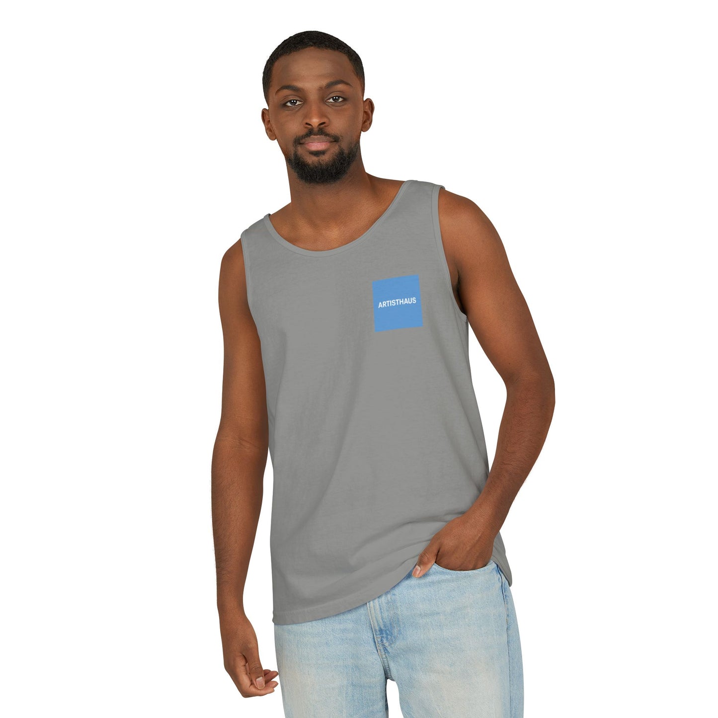 Unisex Garment-Dyed Tank Top, Stylish Summer Apparel, Beachwear, Casual Everyday Tank, Vibrant Graphic Tee, Perfect for Gift Giving