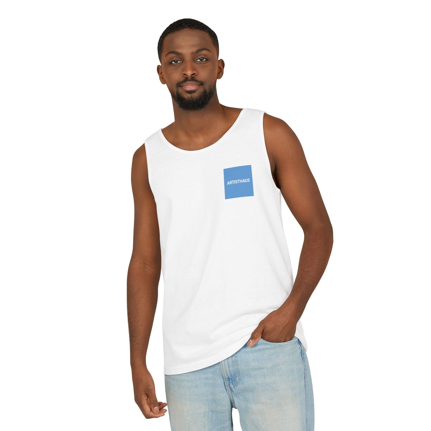 Unisex Garment-Dyed Tank Top, Stylish Summer Apparel, Beachwear, Casual Everyday Tank, Vibrant Graphic Tee, Perfect for Gift Giving
