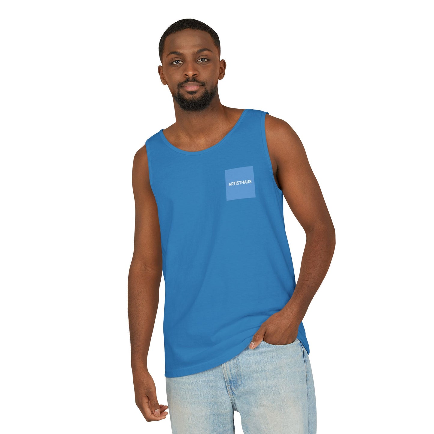 Unisex Garment-Dyed Tank Top, Stylish Summer Apparel, Beachwear, Casual Everyday Tank, Vibrant Graphic Tee, Perfect for Gift Giving