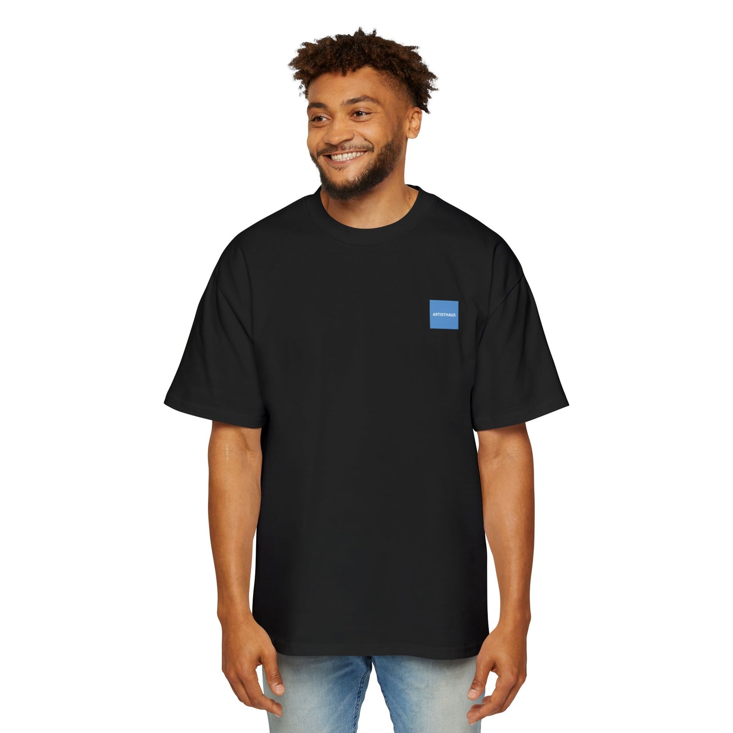Cool Casual Vibe Men's Heavy Oversized Tee with Chill Duck Design