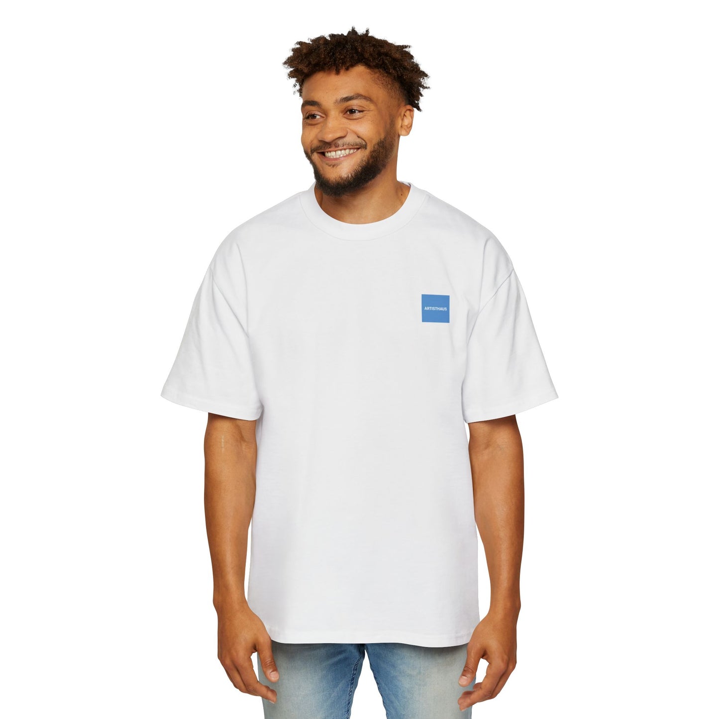 Cool Casual Vibe Men's Heavy Oversized Tee with Chill Duck Design