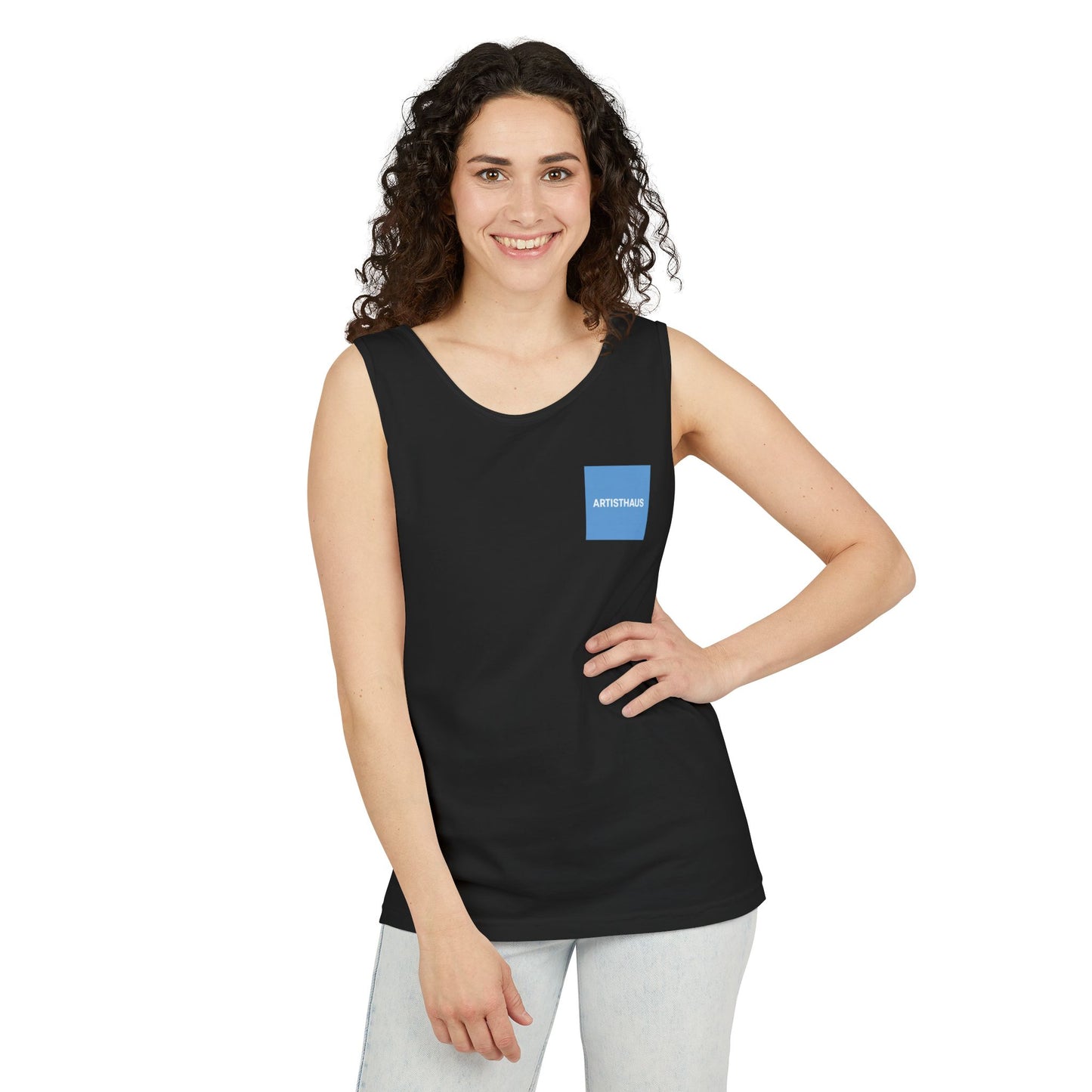 Unisex Garment-Dyed Tank Top, Stylish Summer Apparel, Beachwear, Casual Everyday Tank, Vibrant Graphic Tee, Perfect for Gift Giving